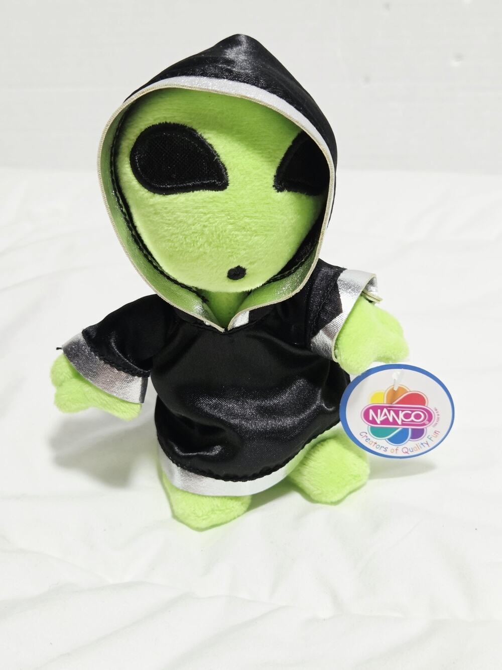 Nanco Believe the Alien 6' Plush in Black Cape Retired Green Extraterrestrial